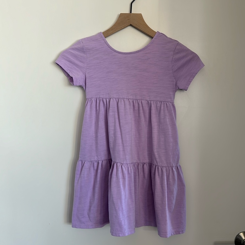 Girls Short Sleeve Purple Dress with Pockets by Cat & Jack